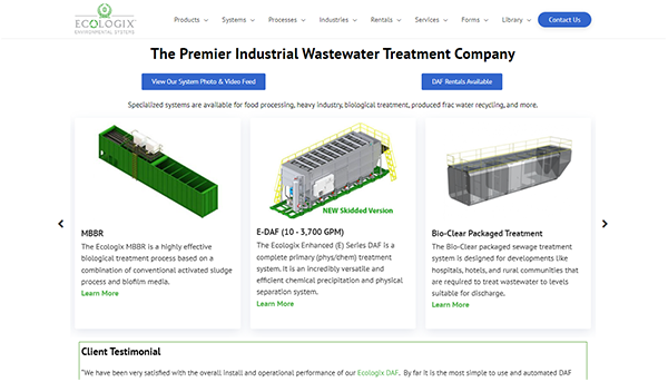 ecologixsystems.com website image